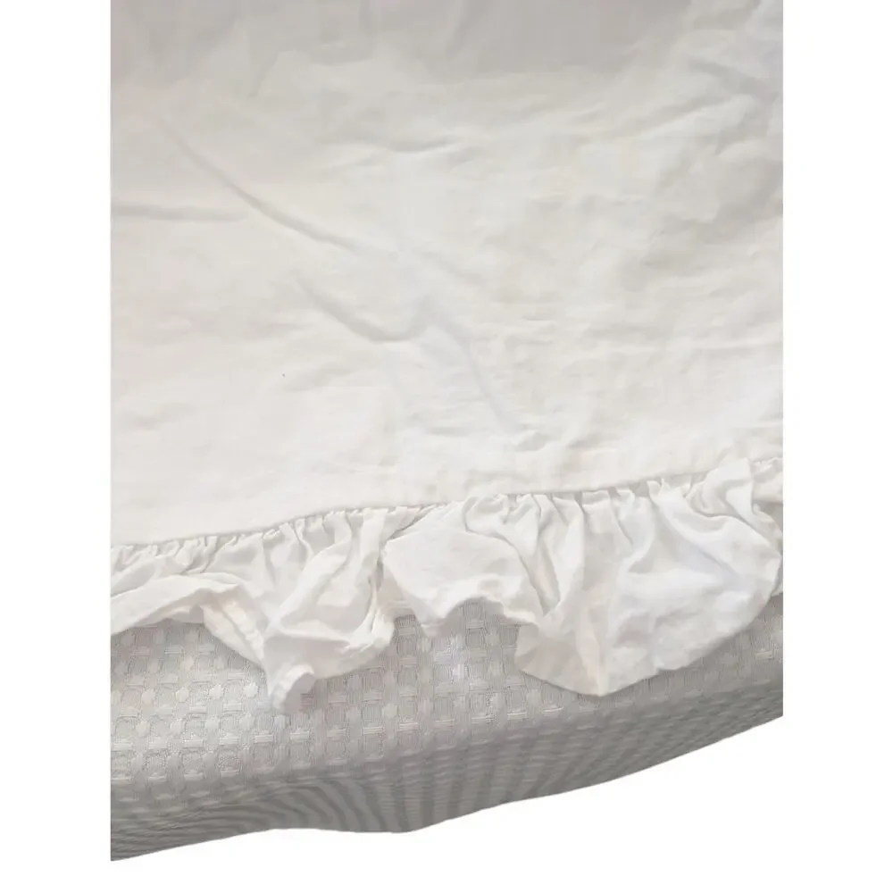 CUSTOM MADE EURO PILLOW SHAMS! 100% FINE COTTON, RUFFLED EDGES, ZIPPER CLOSURE!